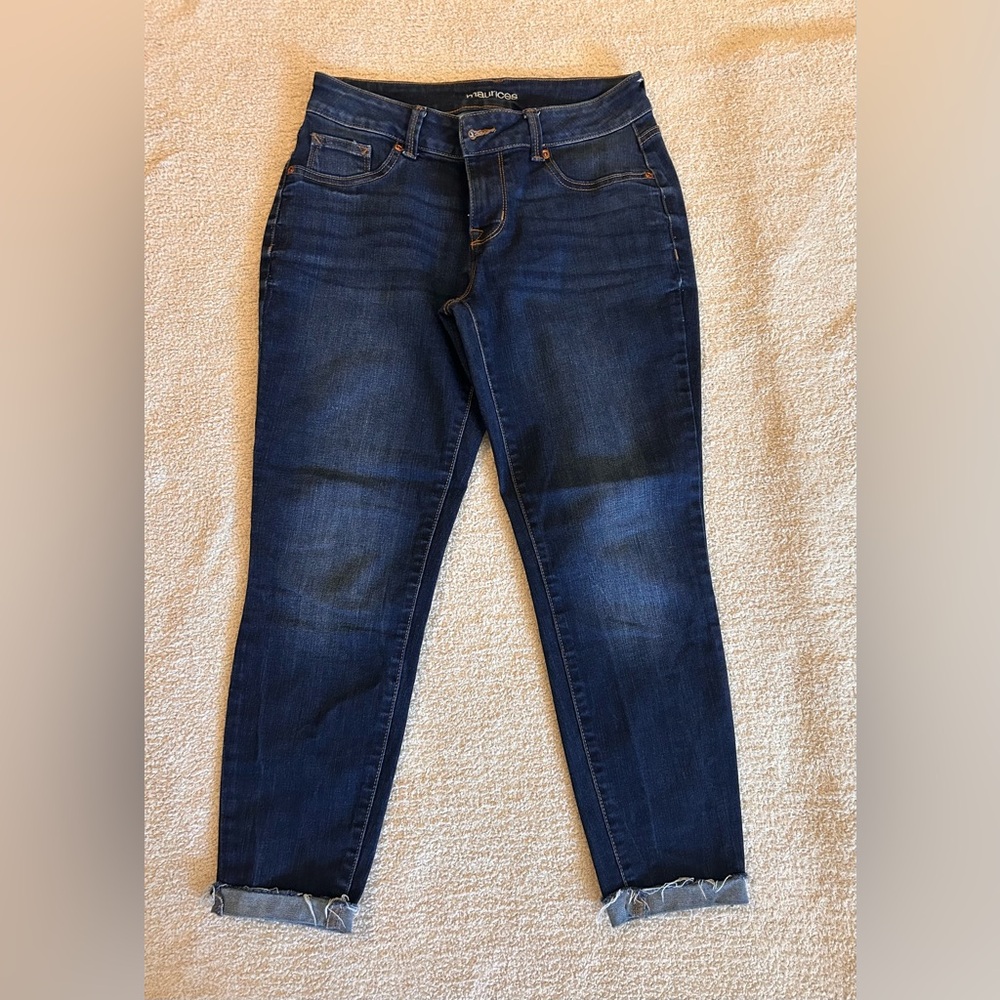 Maurices Dark Blue Skinny Jeans